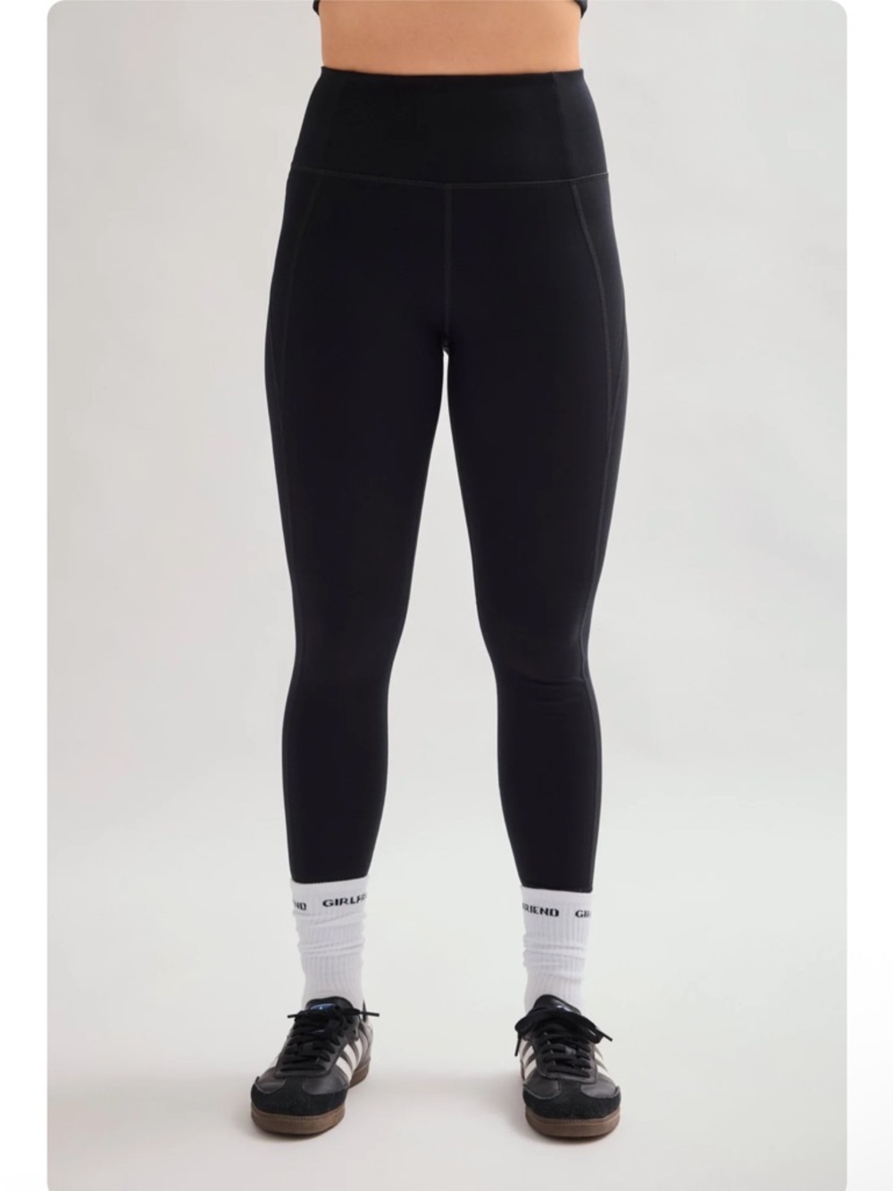 Girlfriend Collective Black Compressive High-Rise Legging - Small